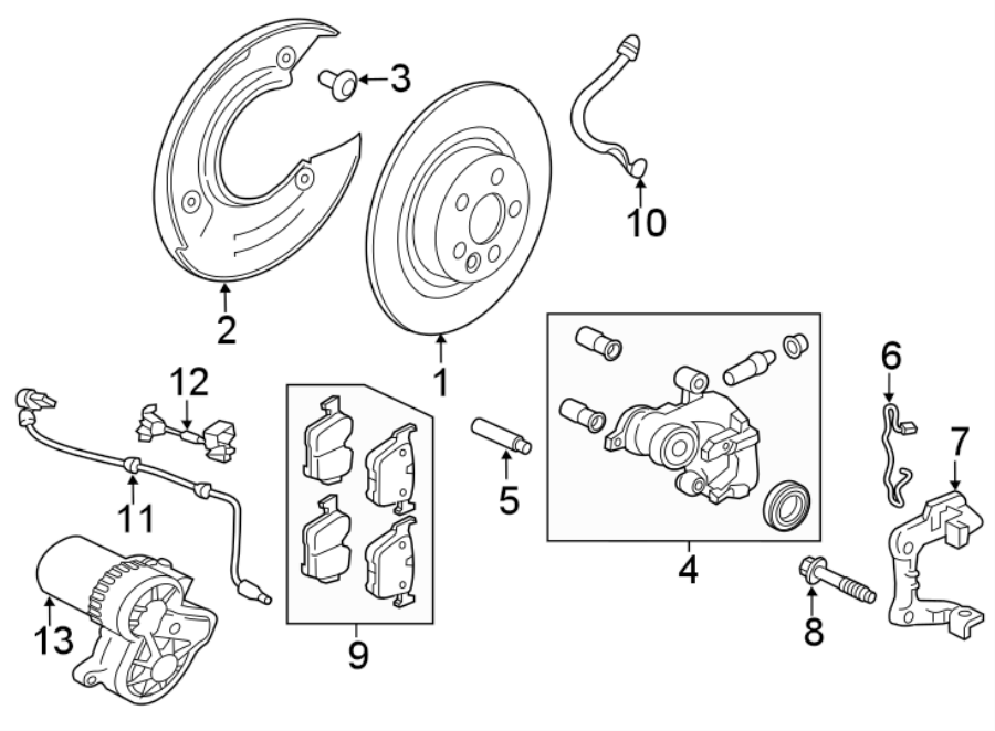 Diagram REAR SUSPENSION. BRAKE COMPONENTS. for your Jaguar