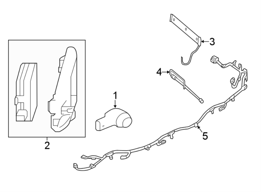 Diagram REAR BUMPER. ELECTRICAL COMPONENTS. for your 2015 Jaguar XJR  Base Sedan 