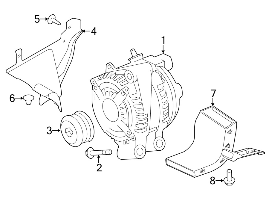 Diagram ALTERNATOR. for your 2020 Jaguar F-Type  R Convertible 