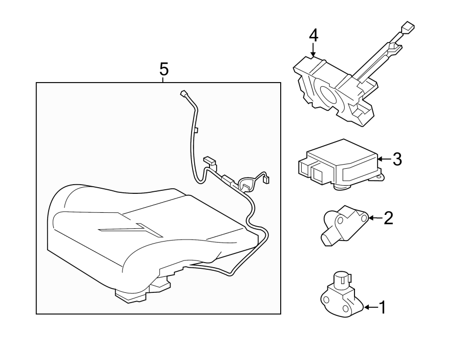 Diagram RESTRAINT SYSTEMS. AIR BAG COMPONENTS. for your 1998 Jaguar XJR   