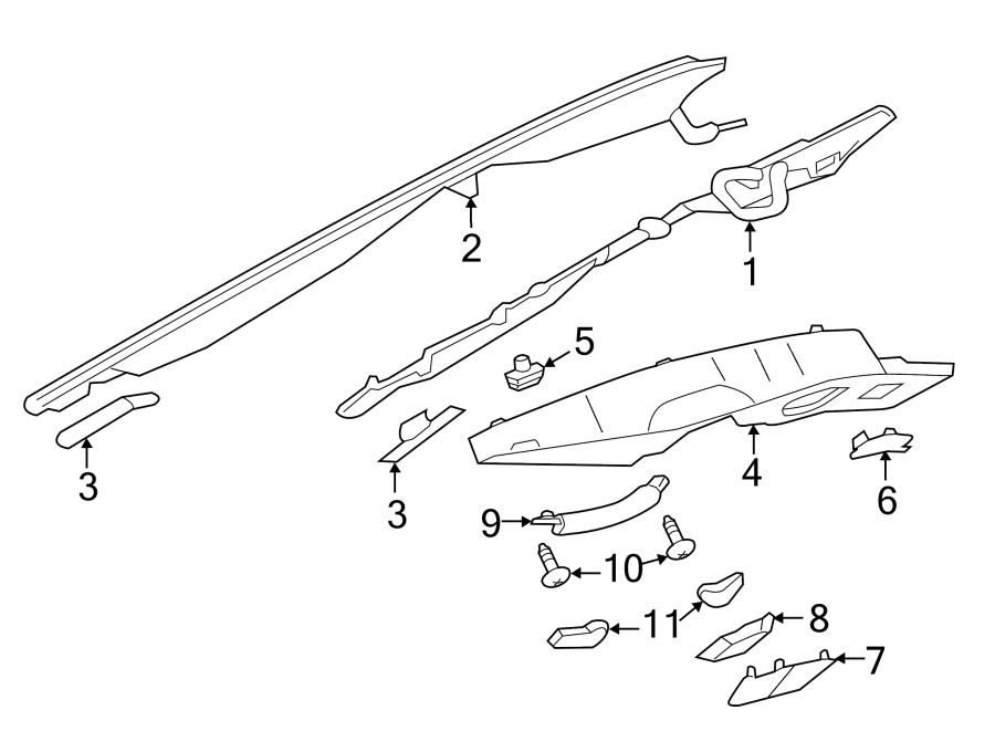 Full size assembly image of INTERIOR TRIM. (1/1)