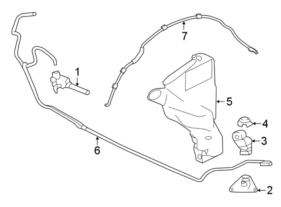 Diagram FRONT LAMPS. WASHER COMPONENTS. for your 2017 Jaguar XE   