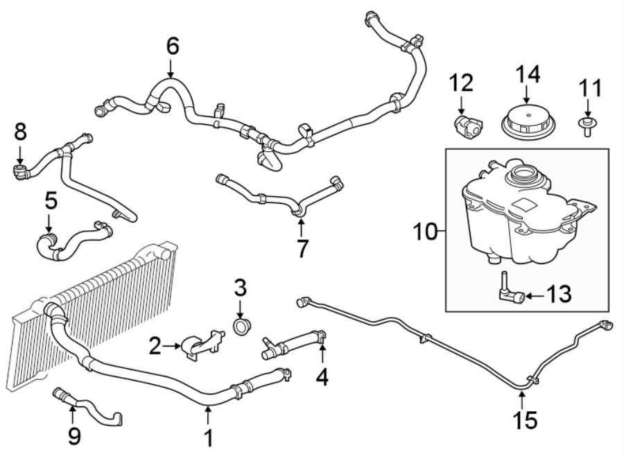 Diagram HOSES & LINES. for your 2017 Jaguar XE   