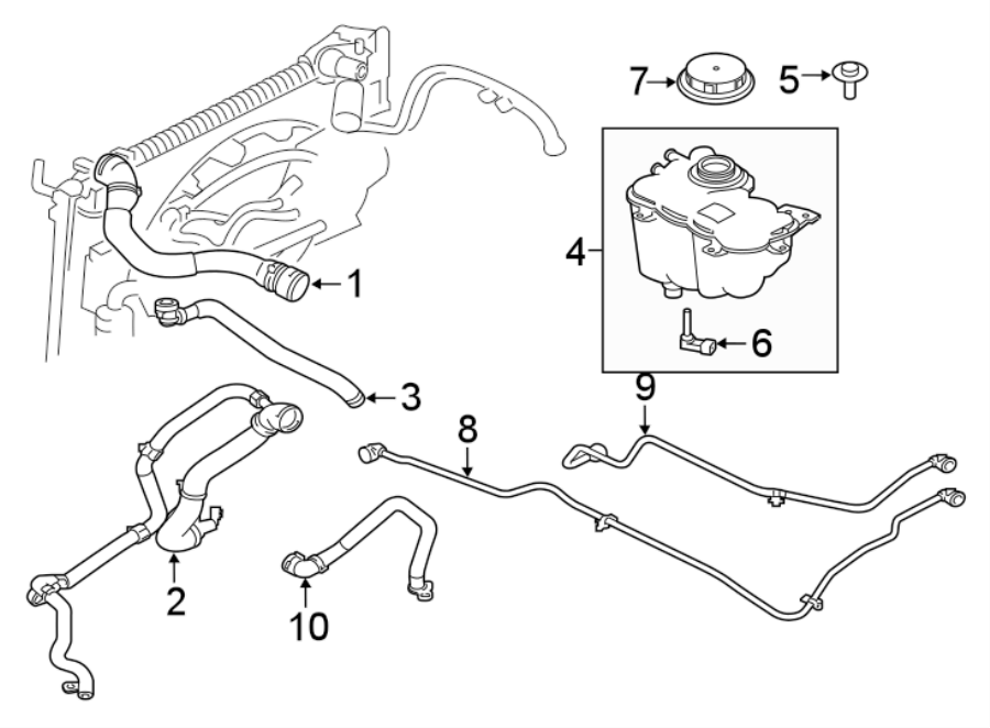 Diagram HOSES & LINES. for your 2015 Jaguar XK  Base Coupe 