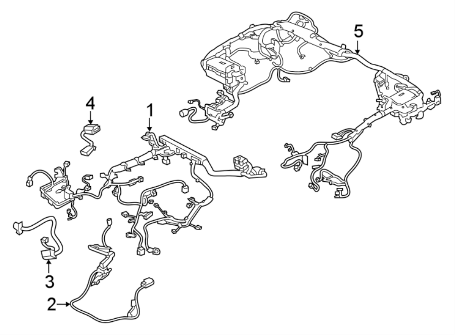 Full size assembly image of WIRING HARNESS. (1/1)
