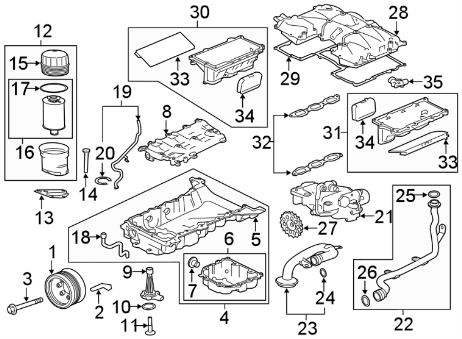 Diagram ENGINE PARTS. for your 2015 Jaguar F-Type   