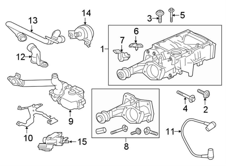 Diagram SUPERCHARGER & COMPONENTS. for your 2017 Jaguar XE   