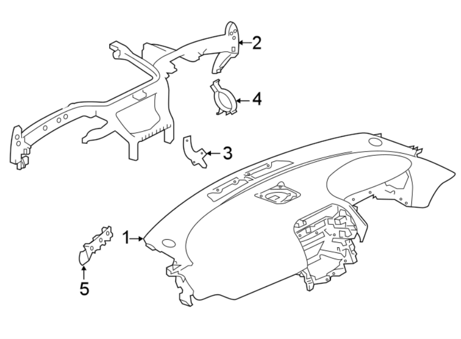 Diagram INSTRUMENT PANEL. for your Jaguar XE  