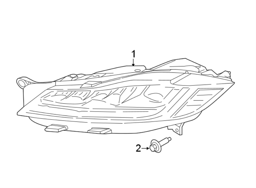 Diagram FRONT LAMPS. HEADLAMP COMPONENTS. for your 2018 Jaguar F-Pace  Premium Sport Utility 