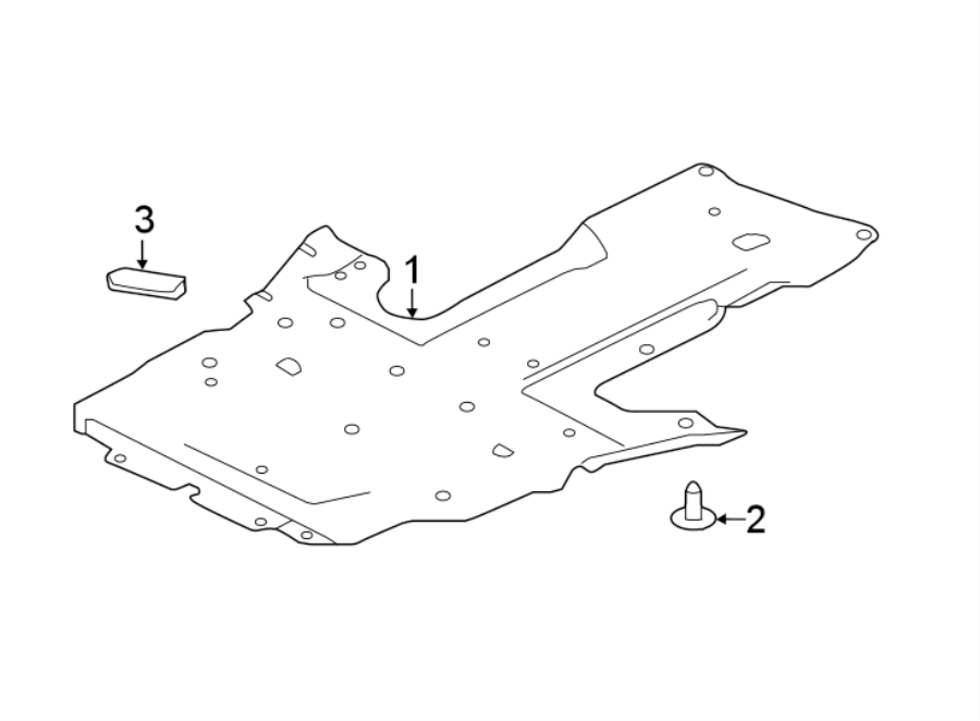 Diagram RADIATOR SUPPORT. UNDER COVER & SPLASH SHIELDS. for your Jaguar F-Pace  