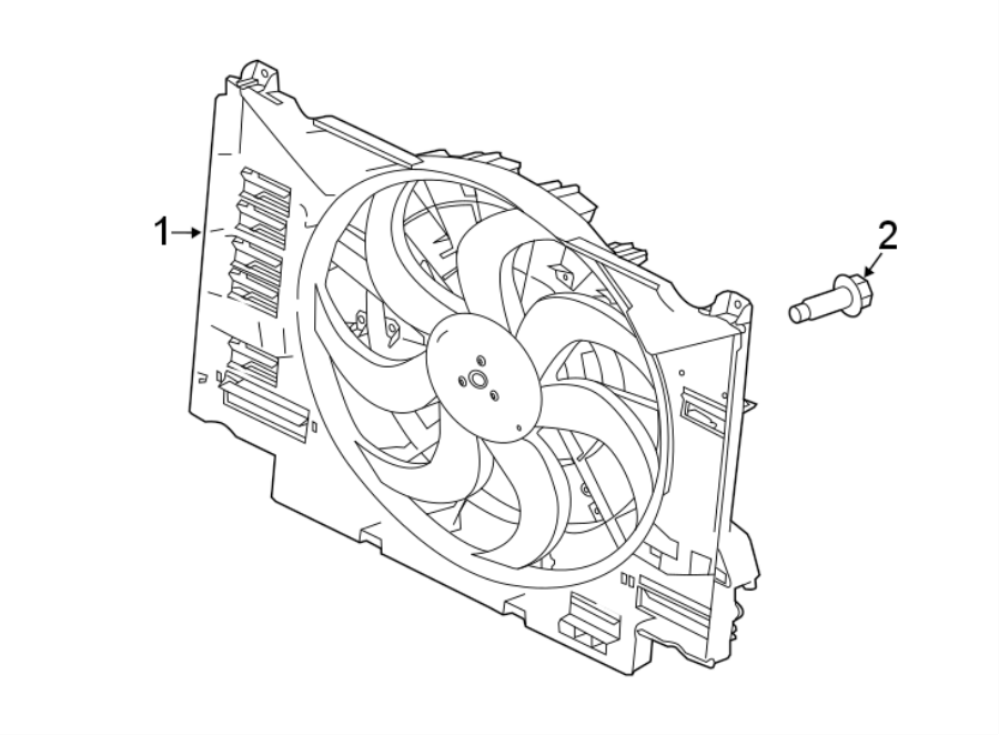 Diagram COOLING FAN. for your 2018 Jaguar F-Pace  Premium Sport Utility 