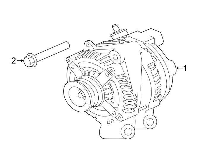 Diagram ALTERNATOR. for your 2020 Jaguar F-Pace  SVR Sport Utility 