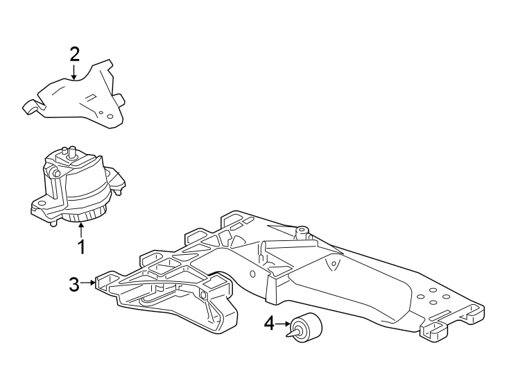 Diagram ENGINE & TRANS MOUNTING. for your 2013 Jaguar XFR-S   