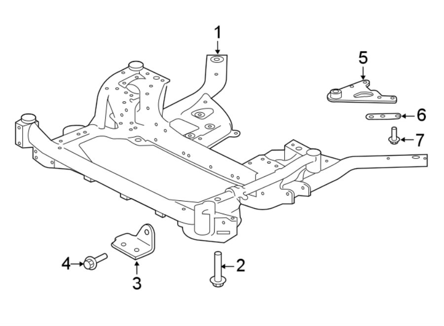 Diagram FRONT SUSPENSION. SUSPENSION MOUNTING. for your 2014 Jaguar XKR-S   