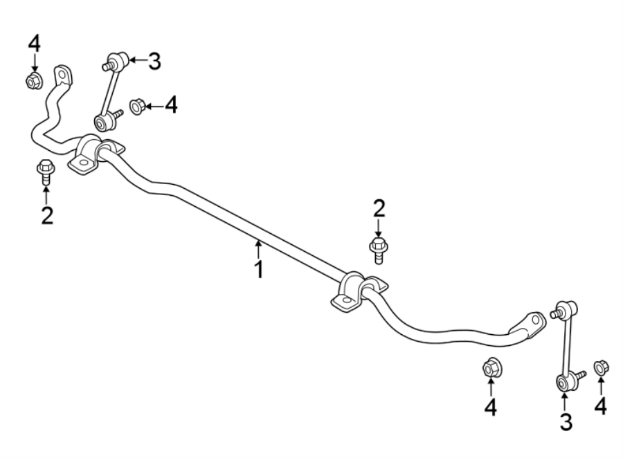 Diagram REAR SUSPENSION. STABILIZER BAR & COMPONENTS. for your 2000 Jaguar XJ8   