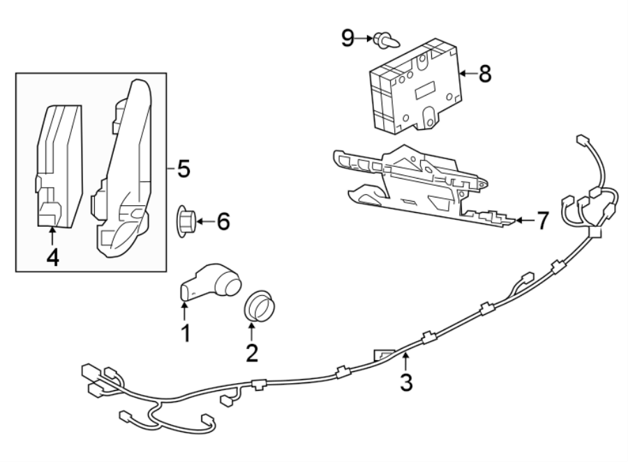 Diagram REAR BUMPER. ELECTRICAL COMPONENTS. for your 2015 Jaguar XJR  Base Sedan 