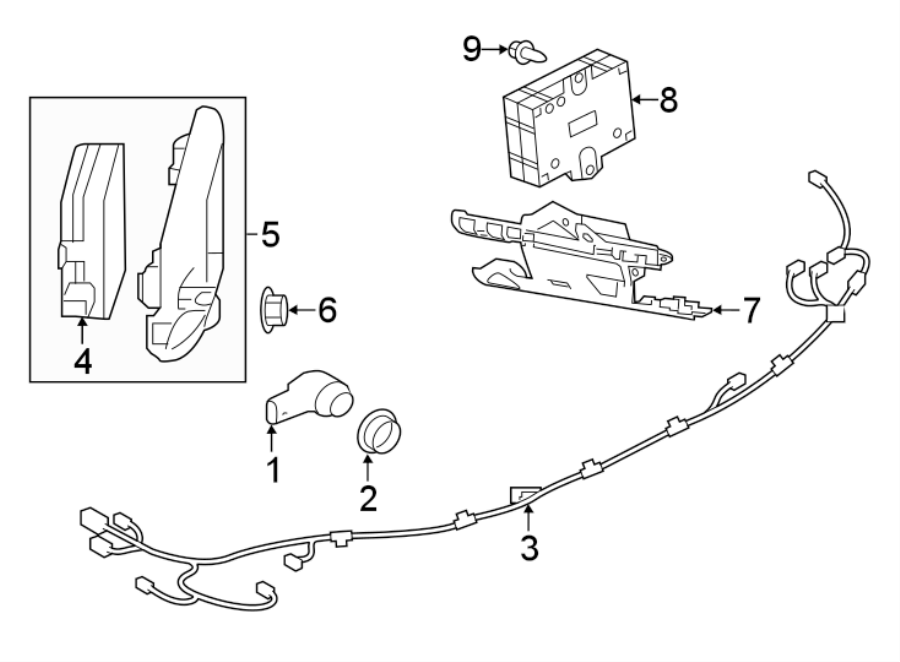 Diagram REAR BUMPER. ELECTRICAL COMPONENTS. for your 2011 Jaguar XJ   