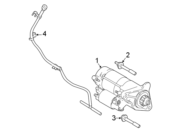 Diagram STARTER. for your 2020 Jaguar E-Pace  R-Dynamic S Sport Utility 