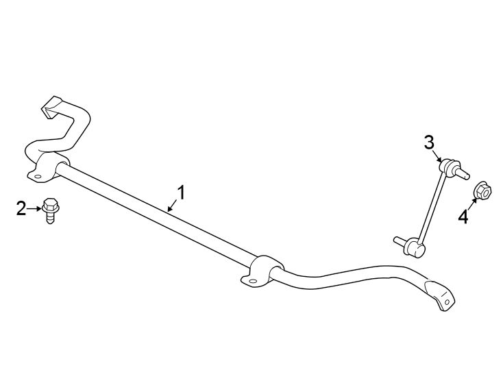 Diagram FRONT SUSPENSION. STABILIZER BAR & COMPONENTS. for your 2004 Jaguar XK8   