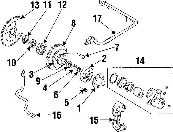 11FRONT SUSPENSION. BRAKE COMPONENTS.https://images.simplepart.com/images/parts/motor/fullsize/4807250.png