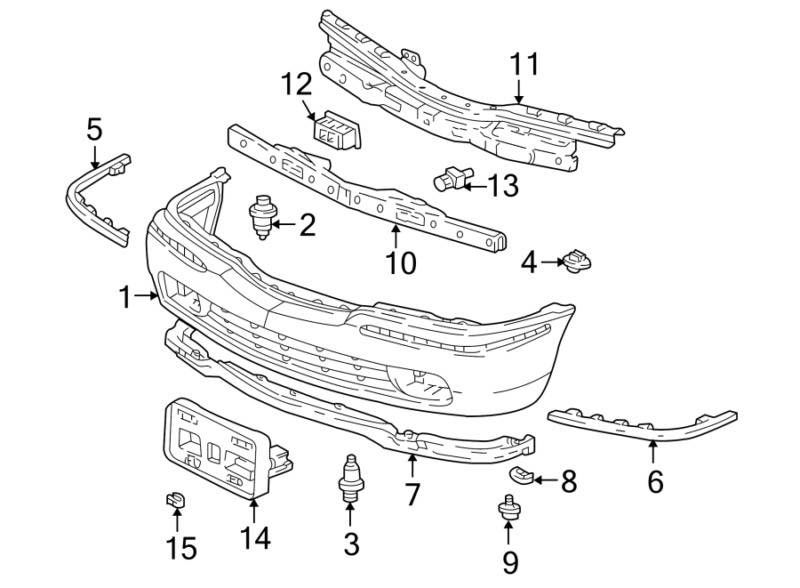 3Front bumper. Bumper & components.https://images.simplepart.com/images/parts/motor/fullsize/4808025.png