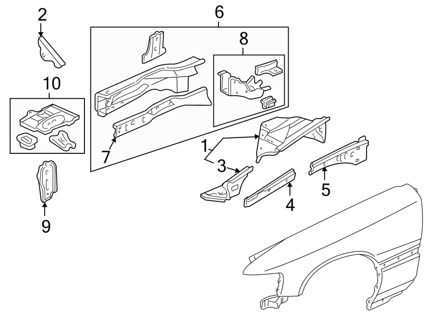 6Fender. Structural components & rails.https://images.simplepart.com/images/parts/motor/fullsize/4808150.png