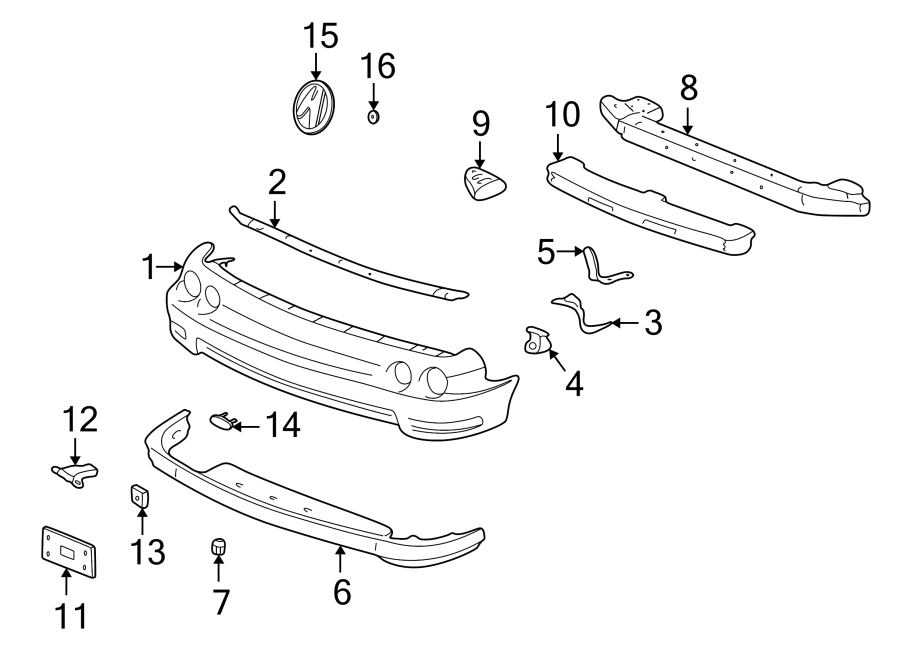 7Front bumper. Bumper & components.https://images.simplepart.com/images/parts/motor/fullsize/4812010.png