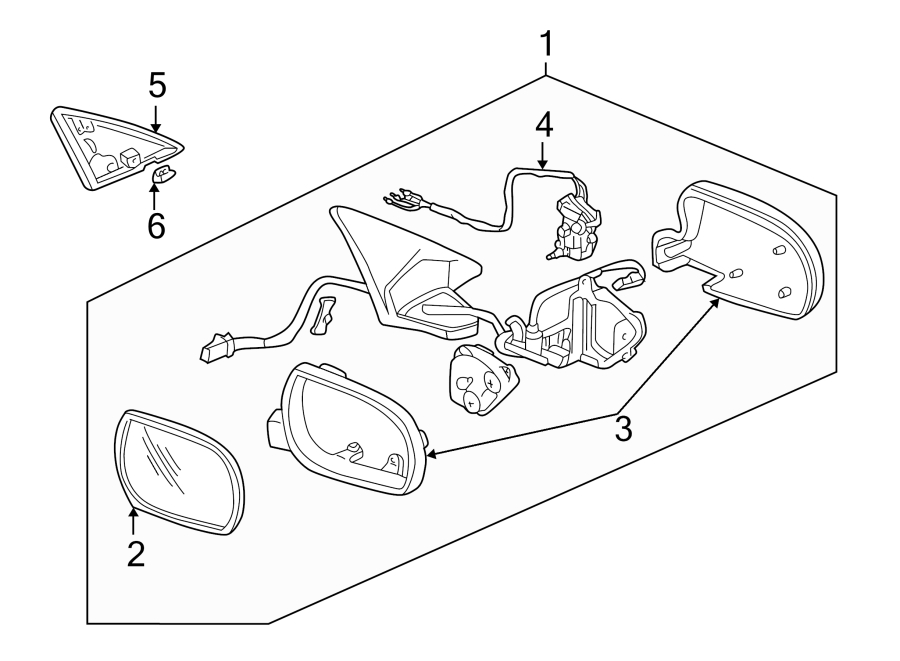 6Front door. Rear suspension. Outside mirrors.https://images.simplepart.com/images/parts/motor/fullsize/4812434.png