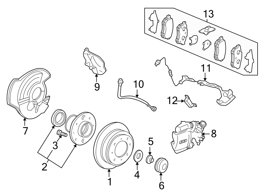 10REAR SUSPENSION. BRAKE COMPONENTS.https://images.simplepart.com/images/parts/motor/fullsize/4812575.png