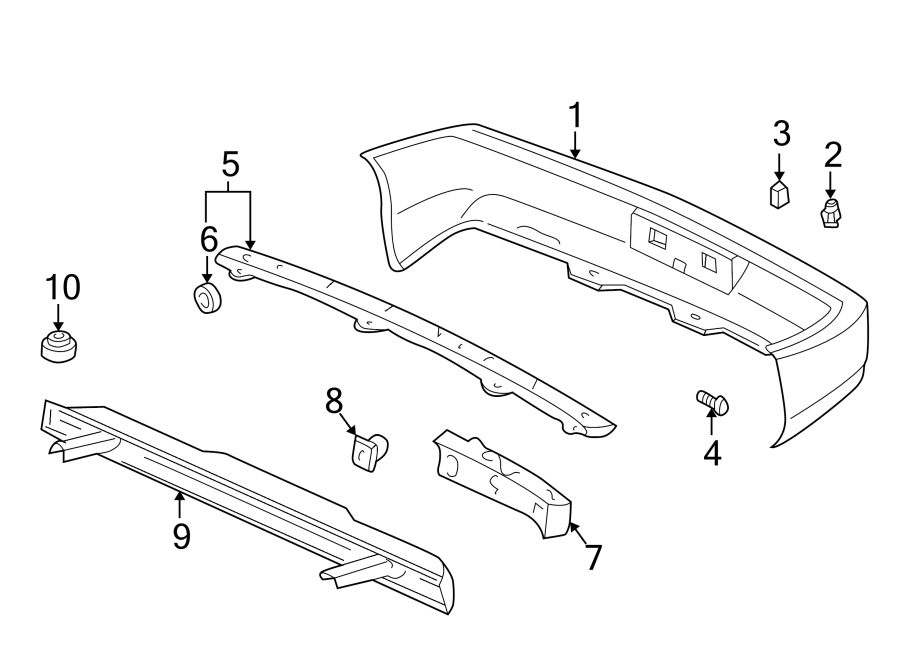 2REAR BUMPER. BUMPER & COMPONENTS.https://images.simplepart.com/images/parts/motor/fullsize/4812600.png