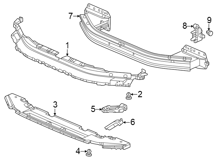 8Front bumper & grille. Bumper & components.https://images.simplepart.com/images/parts/motor/fullsize/4813010.png