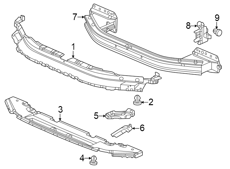 8Front bumper & grille. Bumper & components.https://images.simplepart.com/images/parts/motor/fullsize/4813011.png