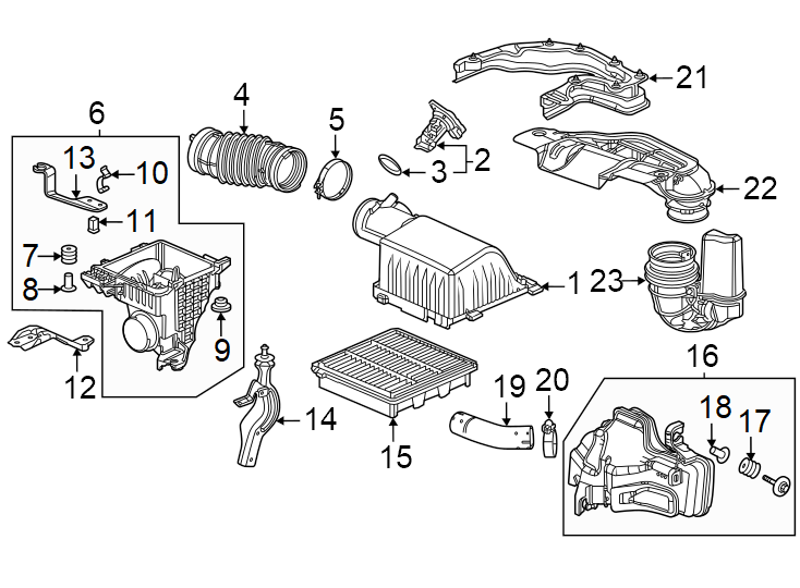 1Engine / transaxle. Air intake.https://images.simplepart.com/images/parts/motor/fullsize/4813170.png