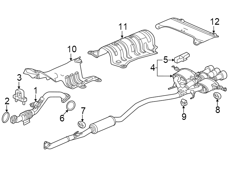 11Exhaust system. Exhaust components.https://images.simplepart.com/images/parts/motor/fullsize/4813201.png