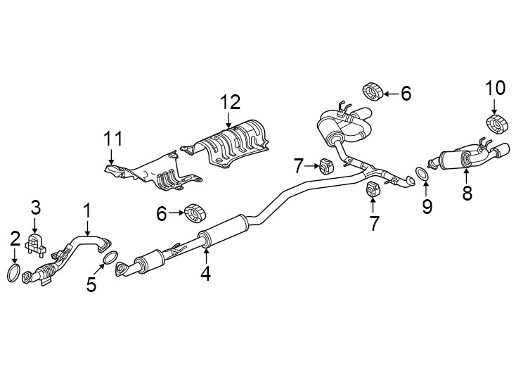 12Exhaust system. Exhaust components.https://images.simplepart.com/images/parts/motor/fullsize/4813205.png