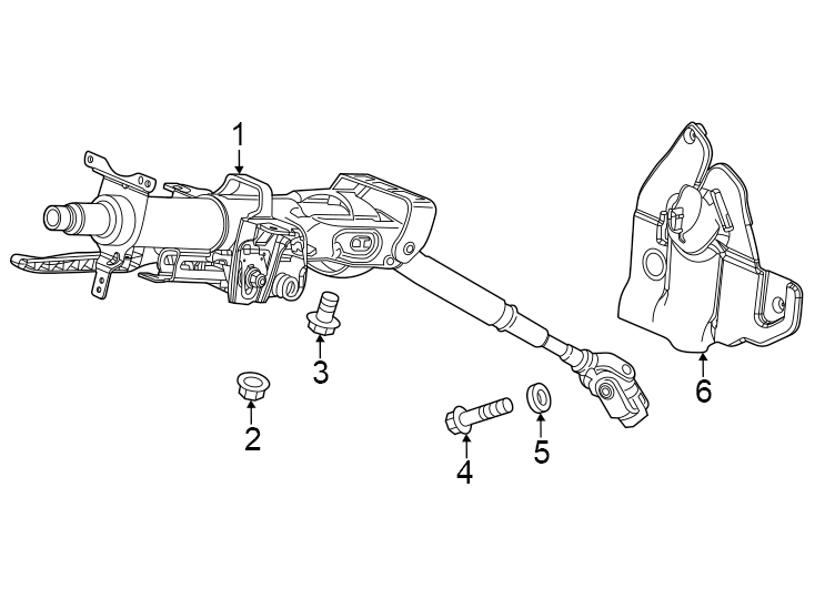 1Steering column assembly.https://images.simplepart.com/images/parts/motor/fullsize/4813270.png