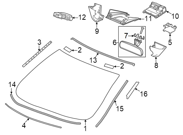 13Windshield. Glass. Reveal moldings.https://images.simplepart.com/images/parts/motor/fullsize/4813285.png