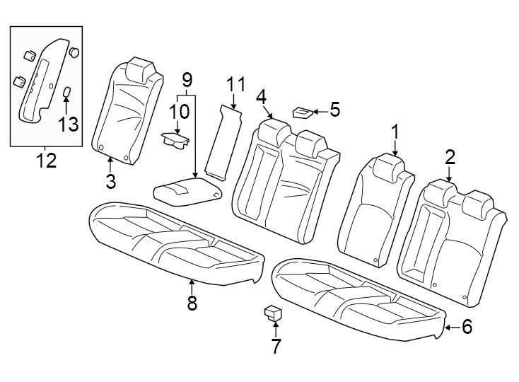 8Seats & tracks. Rear seat components.https://images.simplepart.com/images/parts/motor/fullsize/4813430.png