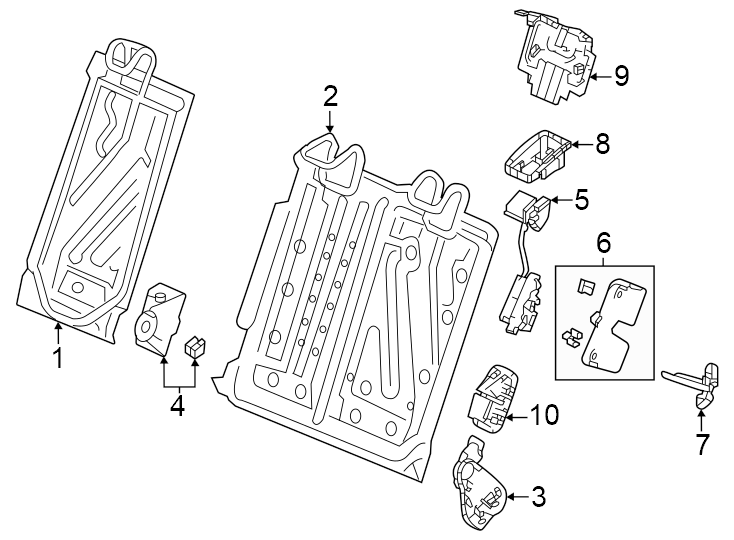 8Seats & tracks. Rear seat components.https://images.simplepart.com/images/parts/motor/fullsize/4813436.png