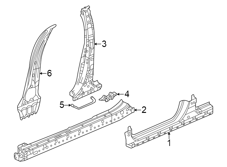 5Pillars. Rocker & floor. Center pillar.https://images.simplepart.com/images/parts/motor/fullsize/4813461.png