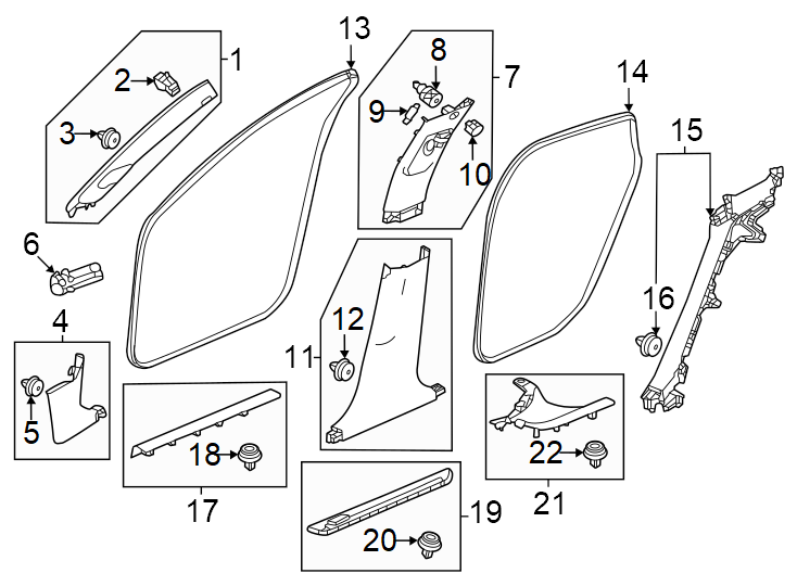 8Pillars. Rocker & floor. Interior trim.https://images.simplepart.com/images/parts/motor/fullsize/4813475.png