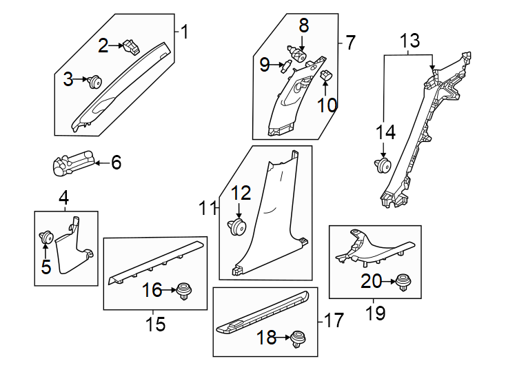 8Pillars. Rocker & floor. Interior trim.https://images.simplepart.com/images/parts/motor/fullsize/4813476.png