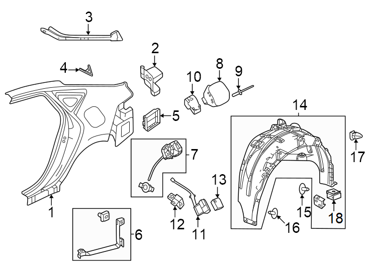 9Quarter panel & components.https://images.simplepart.com/images/parts/motor/fullsize/4813535.png