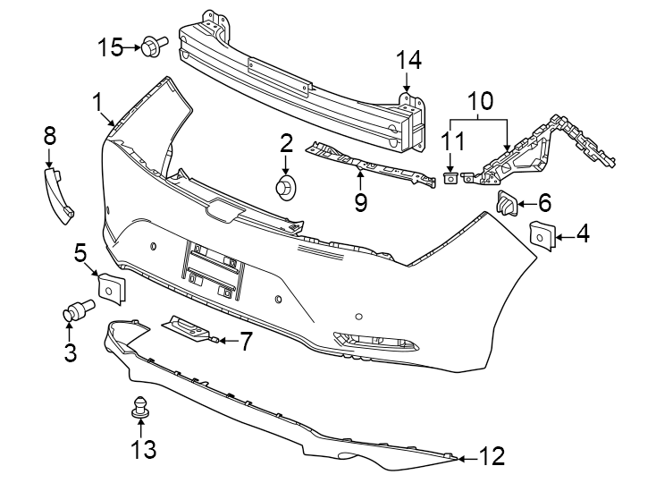 11Rear bumper. Bumper & components.https://images.simplepart.com/images/parts/motor/fullsize/4813650.png