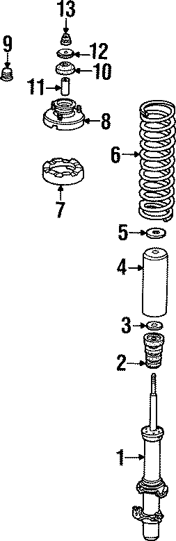 FRONT SUSPENSION. STRUTS & COMPONENTS.