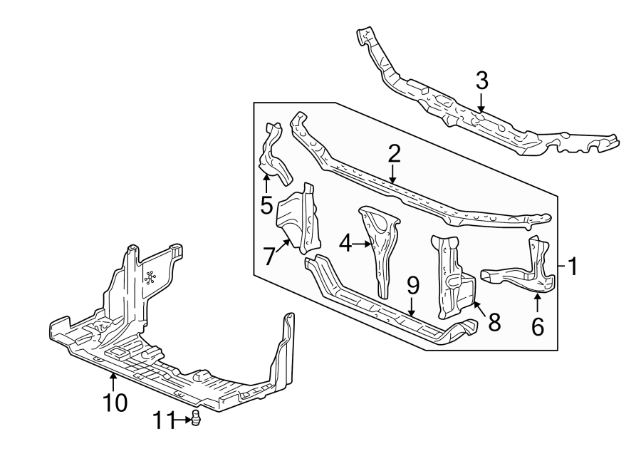 3RADIATOR SUPPORT.https://images.simplepart.com/images/parts/motor/fullsize/4816021.png