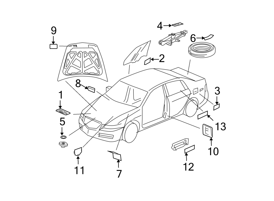 6Information labels. Quarter panel.https://images.simplepart.com/images/parts/motor/fullsize/4817010.png