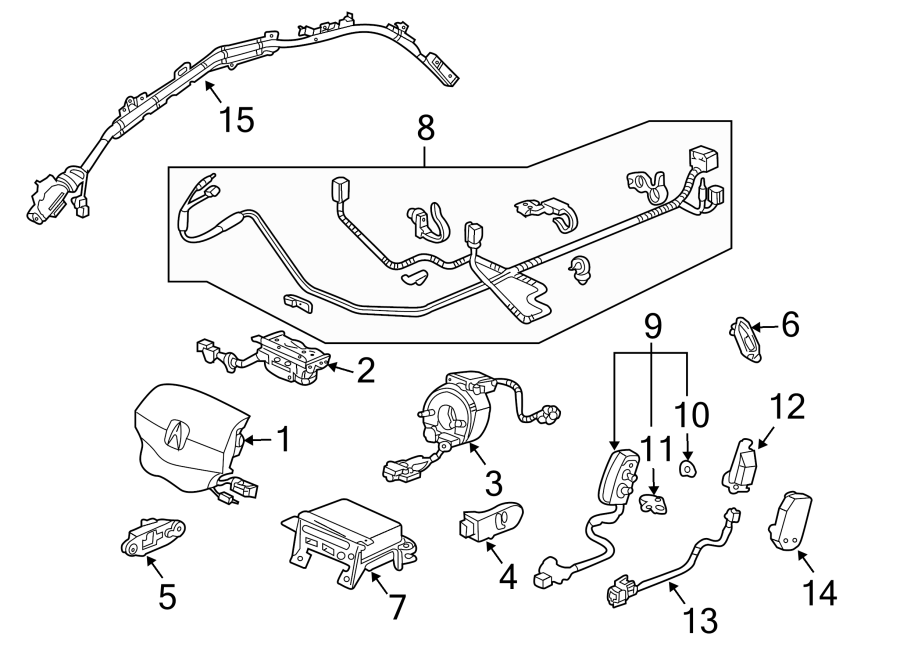 14RESTRAINT SYSTEMS. AIR BAG COMPONENTS.https://images.simplepart.com/images/parts/motor/fullsize/4817360.png