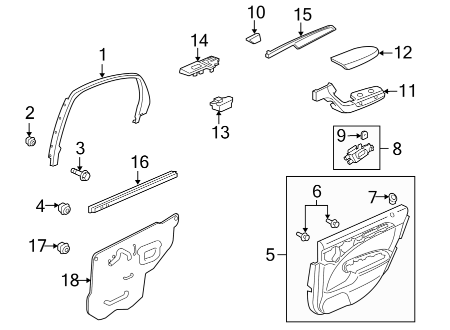 17REAR DOOR. INTERIOR TRIM.https://images.simplepart.com/images/parts/motor/fullsize/4817490.png