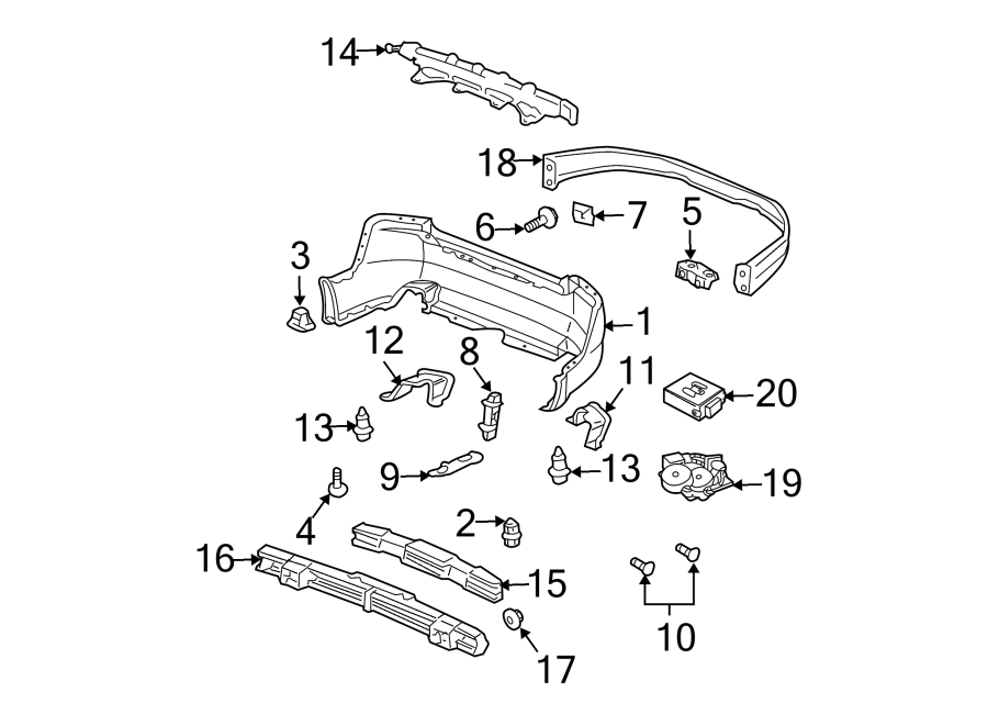 20REAR BUMPER. BUMPER & COMPONENTS.https://images.simplepart.com/images/parts/motor/fullsize/4817630.png